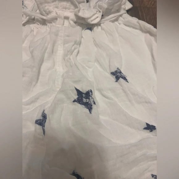 Splendid Women’s Paperbag Star Gazer White Navy Blue Shorts Size XS - Picture 6 of 9